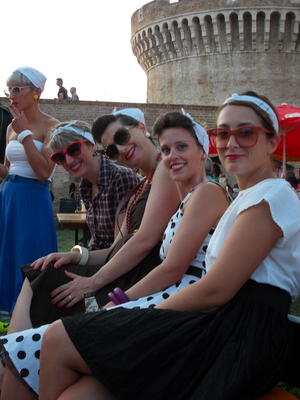 Smiling lovely ladies